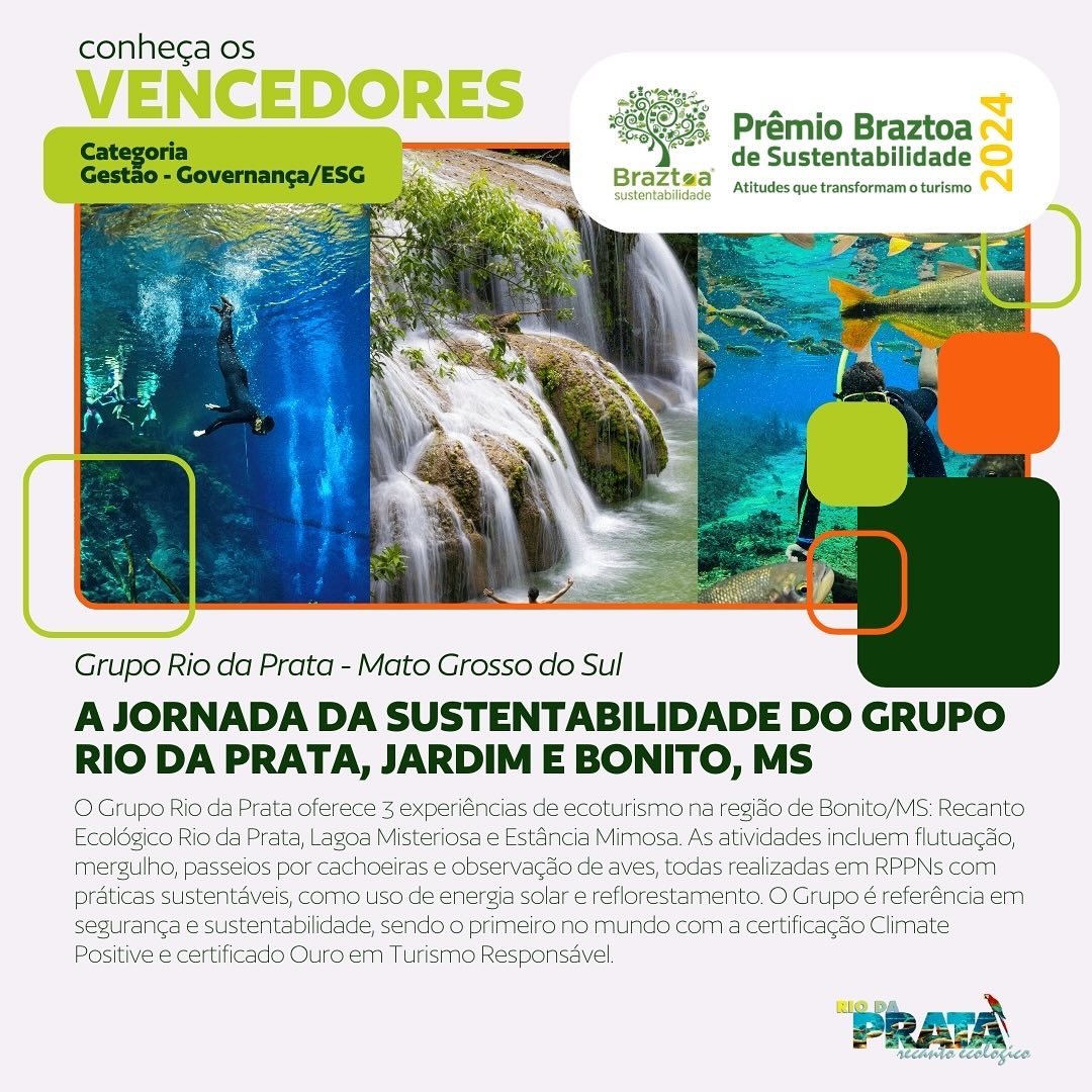 Grupo Rio da Prata vence Prêmio Braztoa de Sustentabilidade 2024