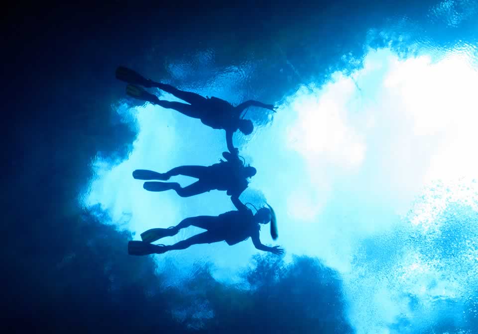 Mergulho com cilindro na Lagoa Misteriosa